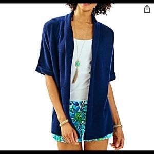 Lily Pulitzer Navy Long Cashmere
